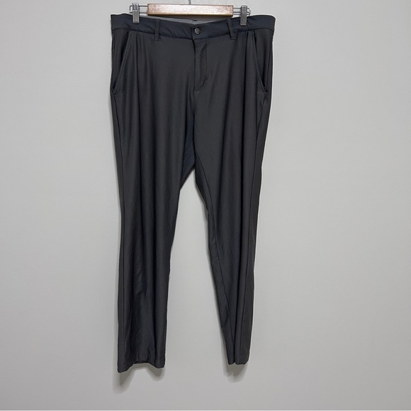 Adidas Dark Grey Golf Pants Men’s Size 34 x 30 Stretchy Comfortable - Picture 2 of 10